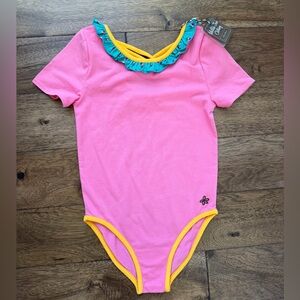Matilda Jane Pink Leotard with Yellow Trim